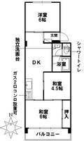 山田ハイツの間取り