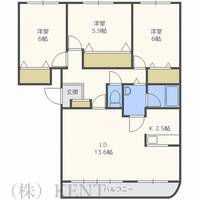 メゾンプルミエールKの間取り