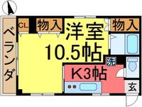 ハイツエバーグリーンの間取り