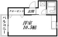 静岡県浜松市中央区城北1(マンション)の賃貸物件の間取り