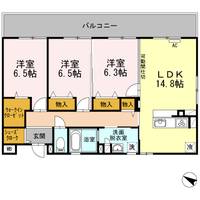 casaてぃんがーらの間取り