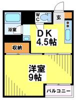 東京都調布市多摩川5(マンション)の賃貸物件の間取り