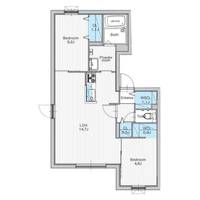 北海道札幌市豊平区月寒東二条6(マンション)の賃貸物件の間取り