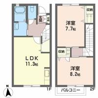 徳島県徳島市西新浜町2(一戸建)の賃貸物件の間取り