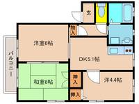 宮崎県都城市都原町(アパート)の賃貸物件の間取り