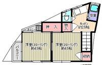 松本貸家の間取り