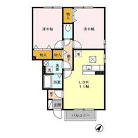 茨城県筑西市一本松(アパート)の賃貸物件の間取り