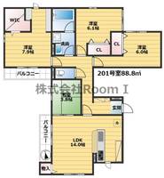 物件の間取り画像