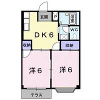 栃木県足利市鹿島町(アパート)の賃貸物件の間取り