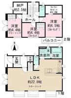 神奈川県川崎市麻生区王禅寺西8(一戸建)の賃貸物件の間取り