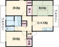 大阪府枚方市東船橋2(アパート)の賃貸物件の間取り
