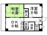 神奈川県相模原市中央区中央1(マンション)の賃貸物件の間取り