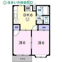 愛知県西尾市今川町埋池(アパート)の賃貸物件の間取り