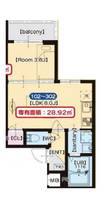 大阪府東大阪市金岡2(アパート)の賃貸物件の間取り