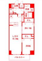 皐月レジデンスの間取り