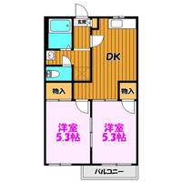 福島県郡山市八山田1(アパート)の賃貸物件の間取り