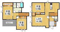 東京都稲城市平尾1(一戸建)の賃貸物件の間取り