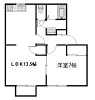 メリーコートB棟の間取り