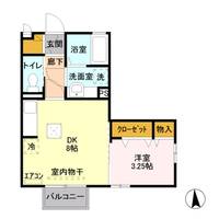 ヴィラキャロットAの間取り