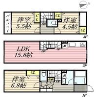 URBAN PARK 三鷹の間取り