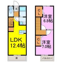 茨城県古河市茶屋新田(一戸建)の賃貸物件の間取り
