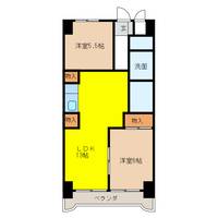 岐阜県岐阜市蔵前4(マンション)の賃貸物件の間取り