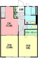 神奈川県藤沢市善行6(アパート)の賃貸物件の間取り
