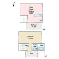 神奈川県川崎市麻生区上麻生4(一戸建)の賃貸物件の間取り