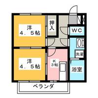 コーポ東出の間取り