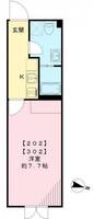 東京都新宿区四谷4(マンション)の賃貸物件の間取り