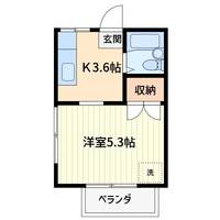 埼玉県蕨市中央3(アパート)の賃貸物件の間取り