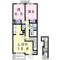 神奈川県中郡二宮町中里(アパート)の賃貸物件の間取り