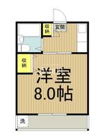 東京都国立市西1(アパート)の賃貸物件の間取り