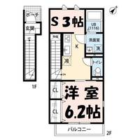 クレール 大畑の間取り