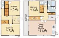 東京都日野市南平9(一戸建)の賃貸物件の間取り