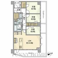 東京都世田谷区代田3(マンション)の賃貸物件の間取り