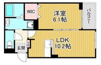 大阪府大阪市城東区諏訪4(アパート)の賃貸物件の間取り
