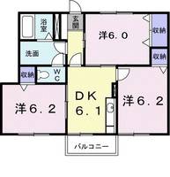 ソレイユ・シャルマンA棟の間取り
