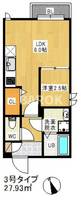 福岡県福岡市博多区板付7(アパート)の賃貸物件の間取り
