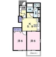 グリーンベルA棟の間取り