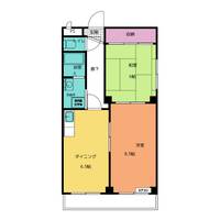 サンシティ中ノ宮 B棟の間取り