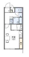 神奈川県大和市下鶴間(アパート)の賃貸物件の間取り