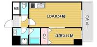 大阪府大阪市都島区東野田町3(マンション)の賃貸物件の間取り