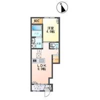 栃木県小山市若木町3(アパート)の賃貸物件の間取り