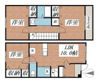 埼玉県春日部市南4(アパート)の賃貸物件の間取り