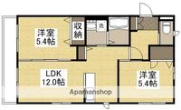 岡山県倉敷市上東(アパート)の賃貸物件の間取り