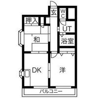 栃木県宇都宮市御幸ケ原町(マンション)の賃貸物件の間取り