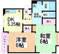 神奈川県川崎市多摩区宿河原7(アパート)の賃貸物件の間取り