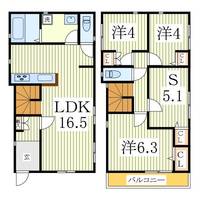 千葉県柏市南増尾4(一戸建)の賃貸物件の間取り
