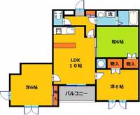 東塙田ロイヤルパレスの間取り